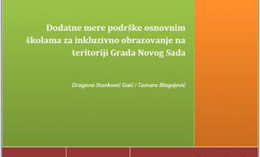 VišeDodatne mere podrške osnovnim školama za inkluzivno obrazovanje na teritoriji Grada Novog Sada