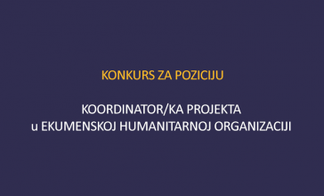 VišeKonkurs za poziciju koordinator/ka projekta u Ekumenskoj Humanitarnoj Organizaciji